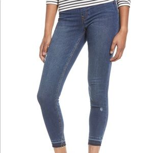 Spanx distressed skinny jeans